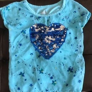 Justice Girl’s Size 8 Sequin T-Shirt